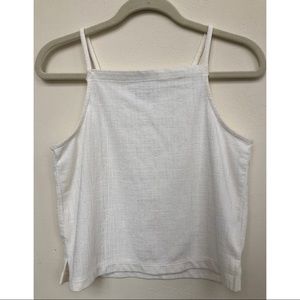 Texture and Thread halter tank top